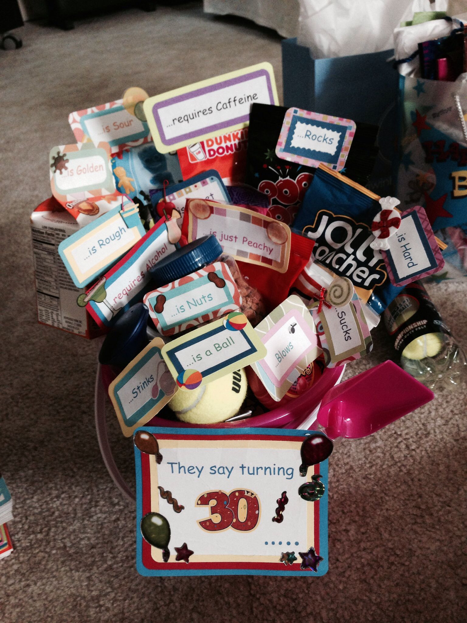 30Th Birthday Gift Basket Ideas
 More of the 30th birthday basket
