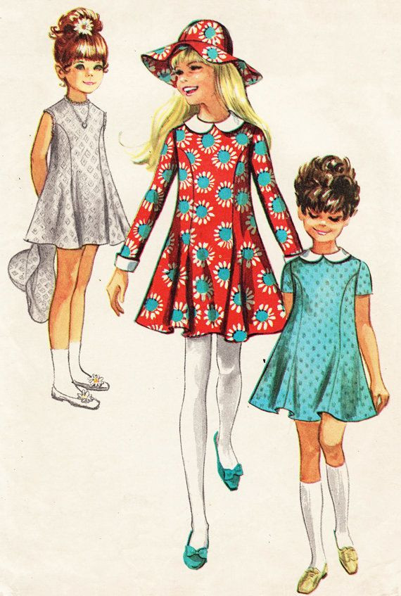 60S Fashion Kids
 1960 s girl s dress My Grandma made this pattern for my