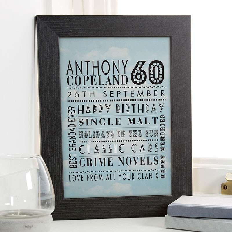 60Th Birthday Gift Ideas For Him
 60th Birthday Gifts & Present Ideas For Men