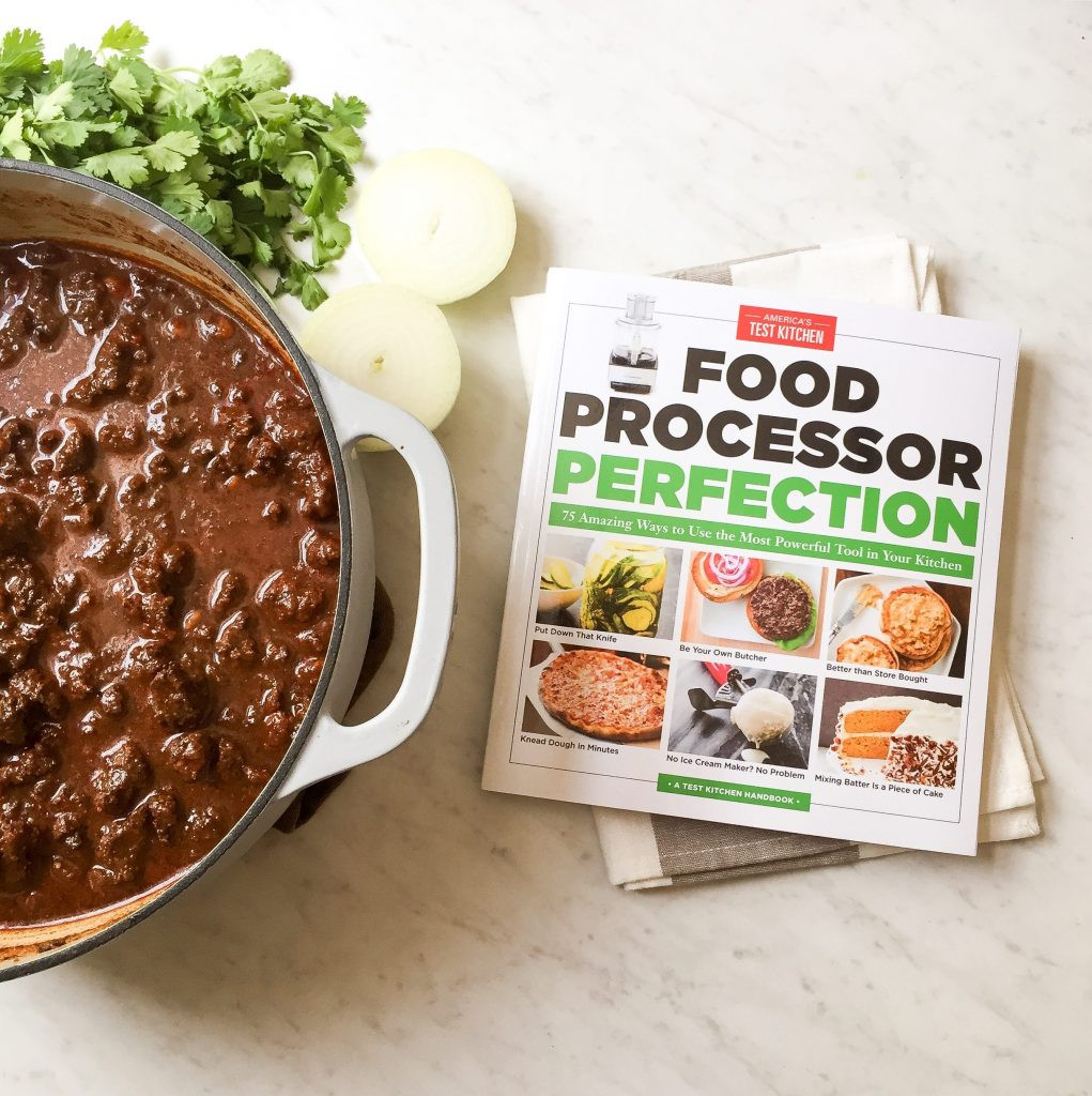 America'S Test Kitchen Ground Beef Chili
 America s Test Kitchen Food Processor Perfection Cookbook
