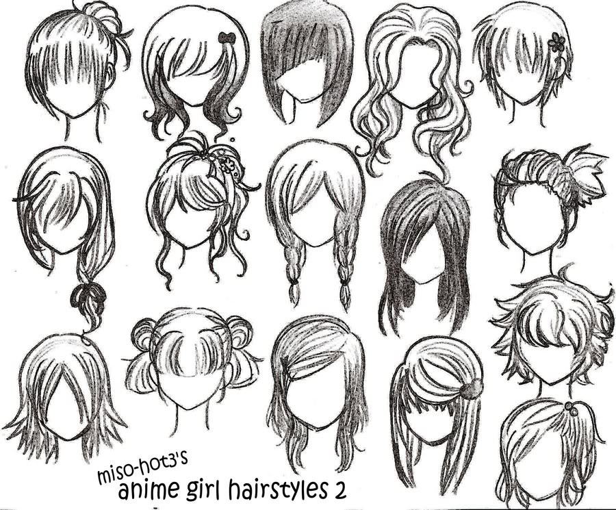 Anime Hairstyles Girls
 Drawings anime hairstyles