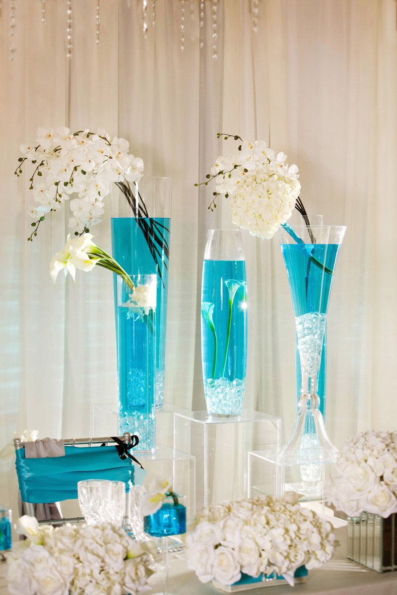 Aqua Wedding Decorations
 Turquoise In Wedding Decorations