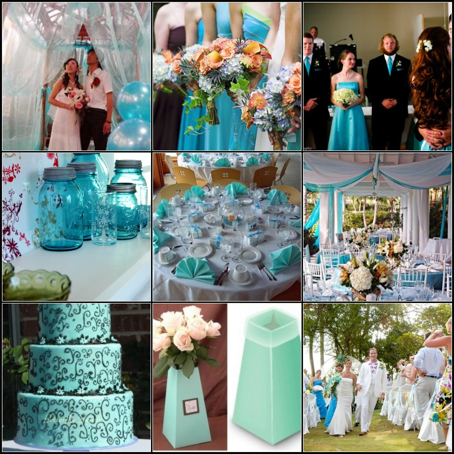 Aqua Wedding Decorations
 Lilac and Turquoise and Ruby Oh my Wedding Color