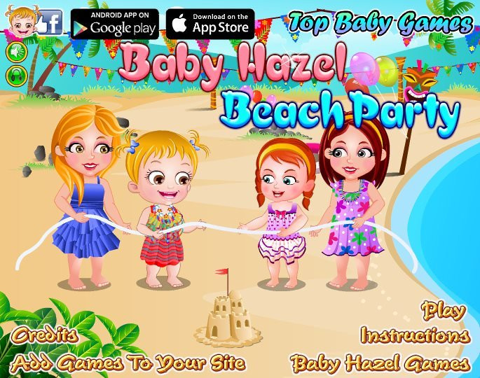 Baby Hazel Party Games
 Baby Hazel Beach party game