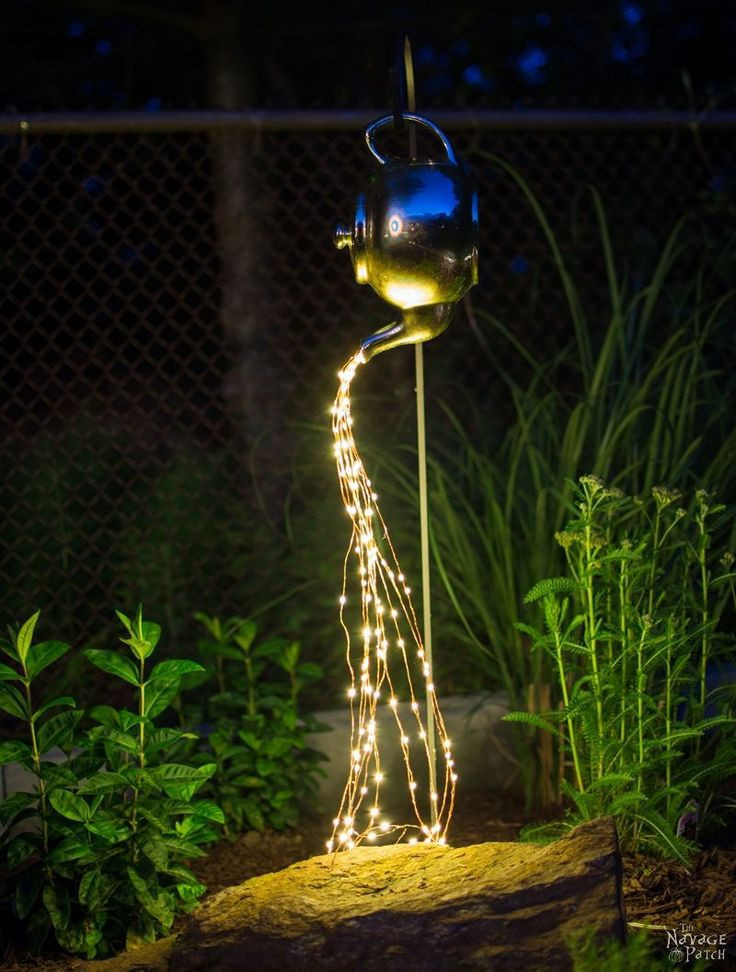 Backyard Solar Lighting Ideas
 DIY Spilling Solar String Lights