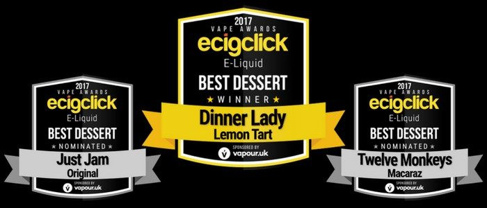 Best Dessert E Juice
 Ecigclick Awards 2017 Results