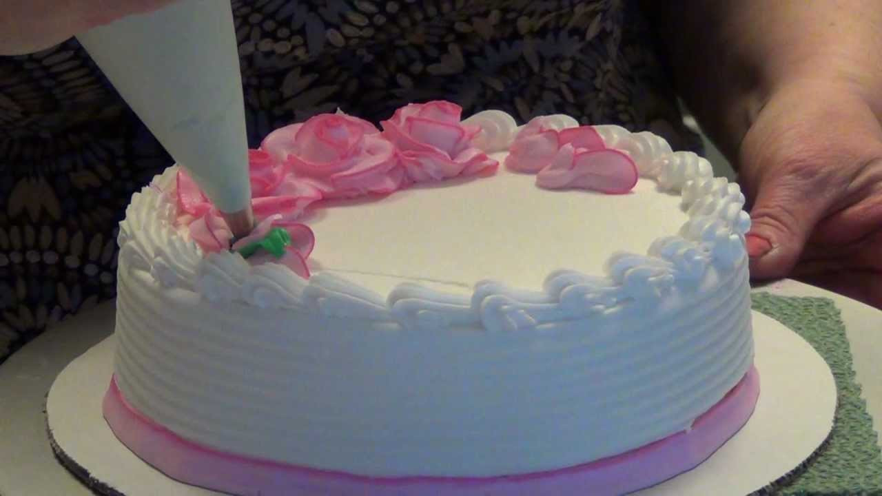 Birthday Cake Decorating
 Let s decorate a cake with two tone roses by