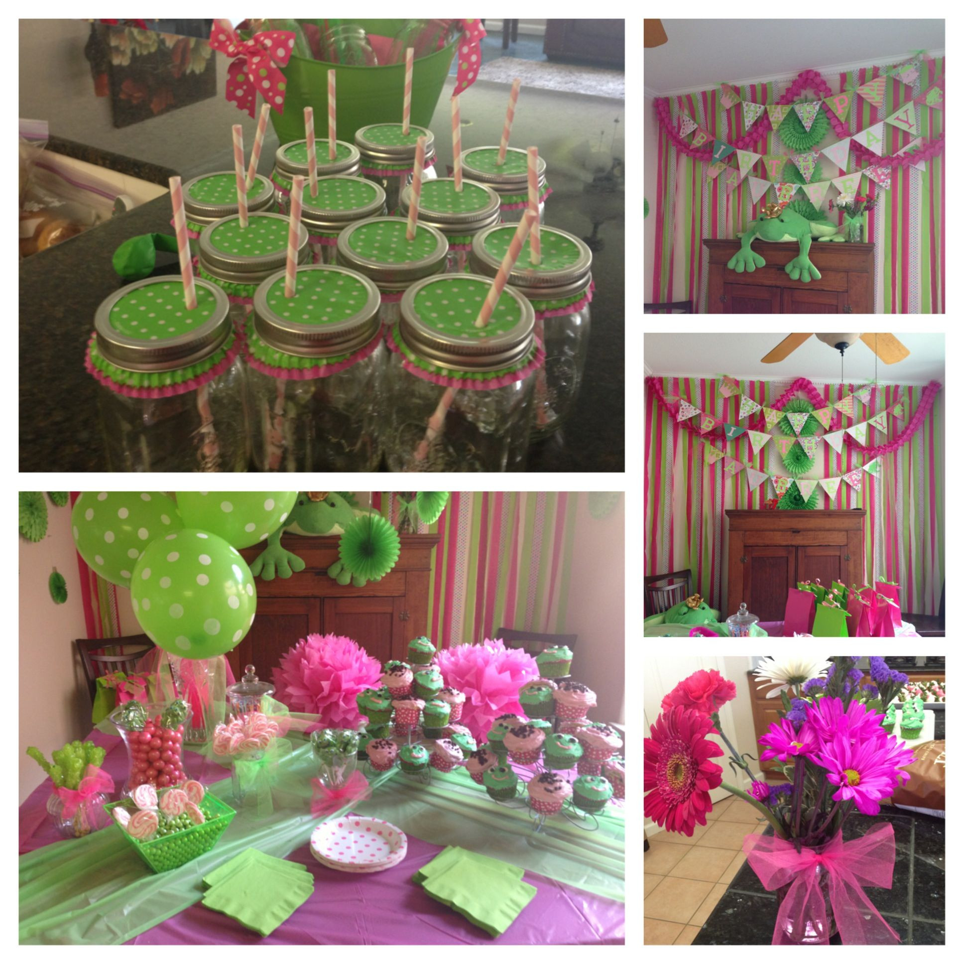 Birthday Party Ideas For 11 Year Old Daughter
 Little Girl frog themed Birthday Party This party was for