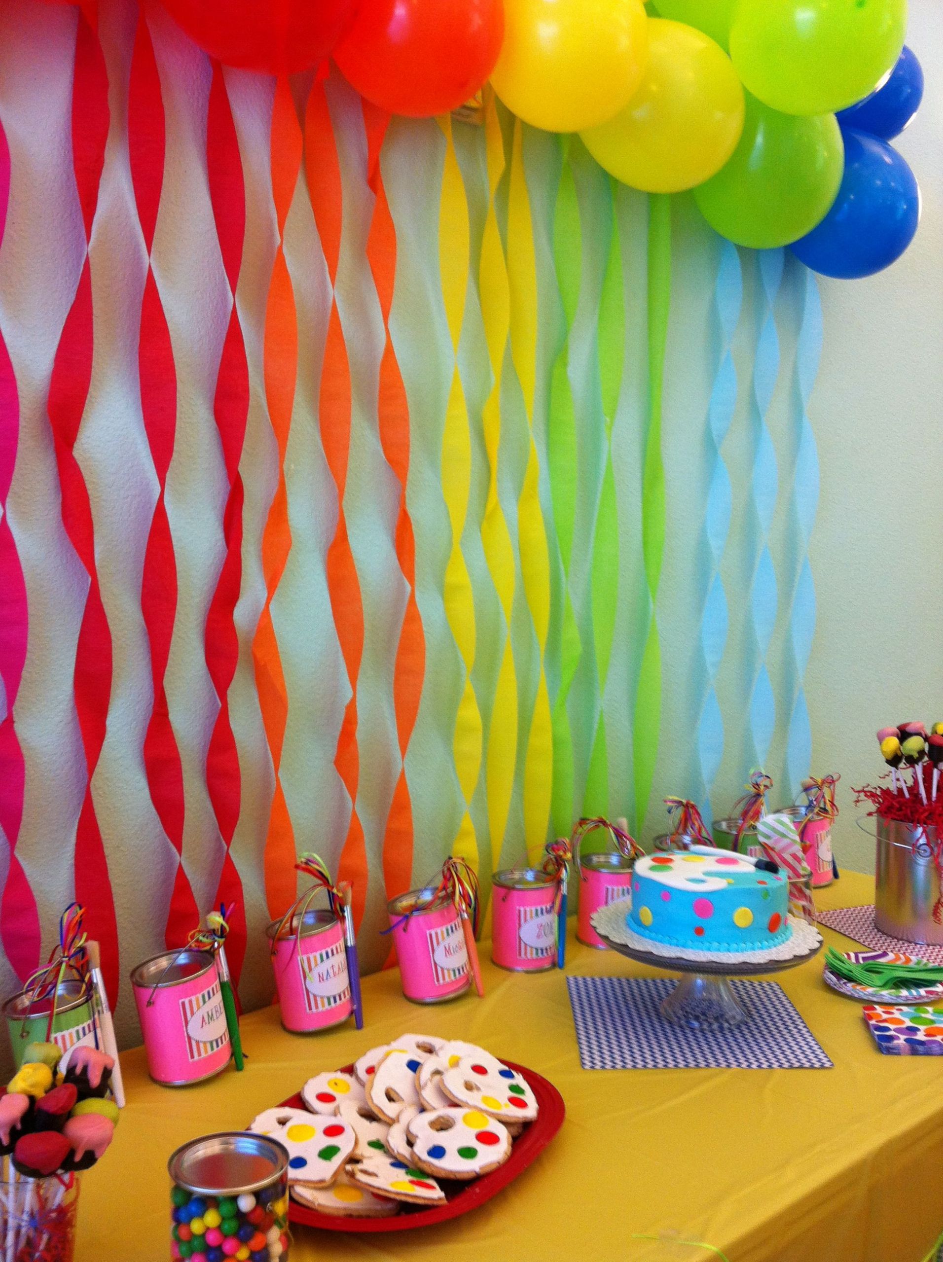 Birthday Party Ideas For 11 Year Old Daughter
 8 year old girl birthday art party in 2019