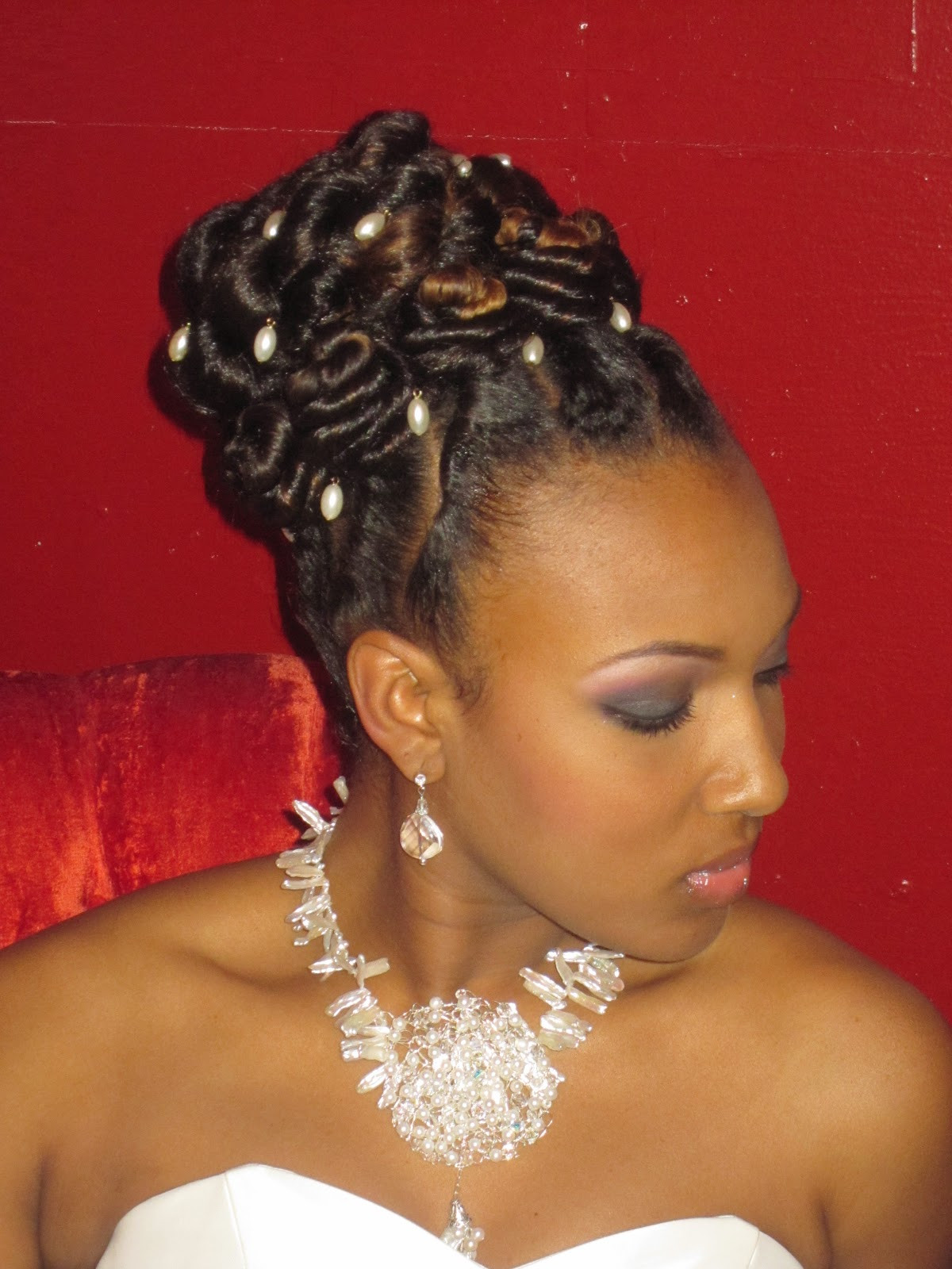 Black Hairstyles Updos
 Maria Hairtistic Designer Bridal Shoot