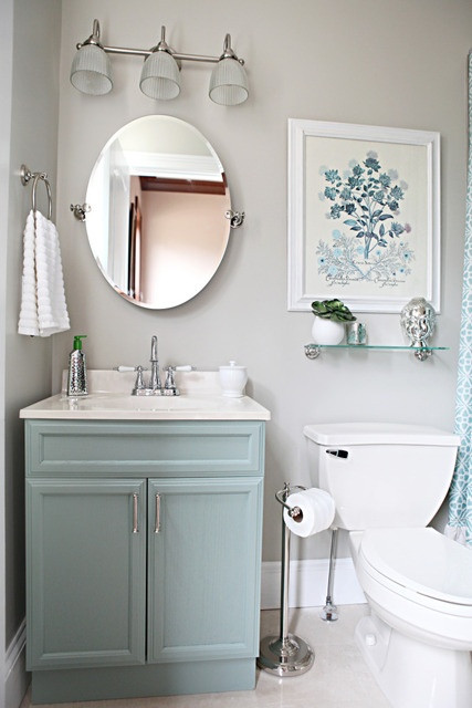 Blue Gray Bathroom Paint
 To da loos A dozen fun Blue bathroom vanities