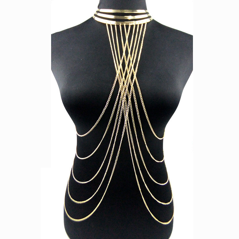 Body Jewelry Choker
 Aliexpress Buy Gold body chain Women Necklaces