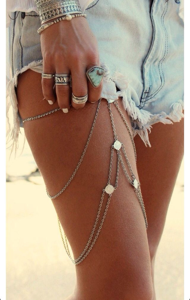 Body Jewelry Coachella
 Leg Chain Jewellery