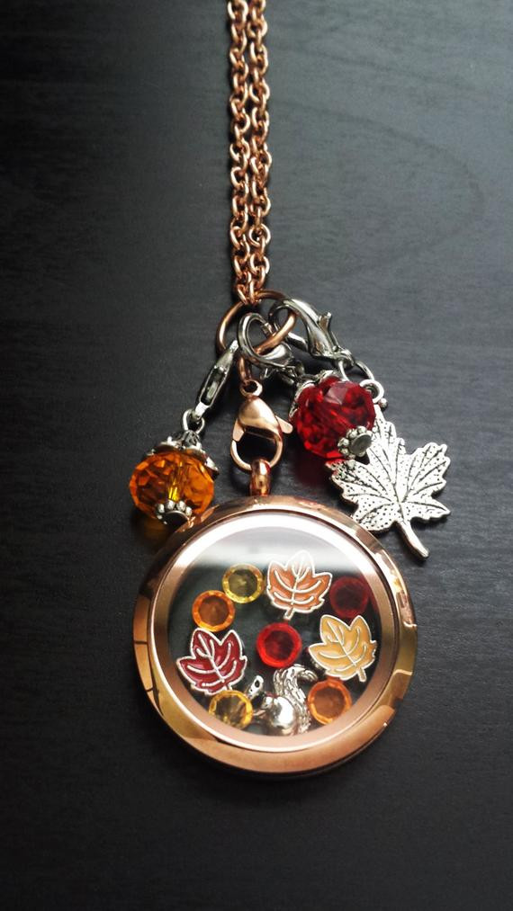 Charm Locket Necklace
 Fall Floating Charm Locket Necklace Includes Locket Chain