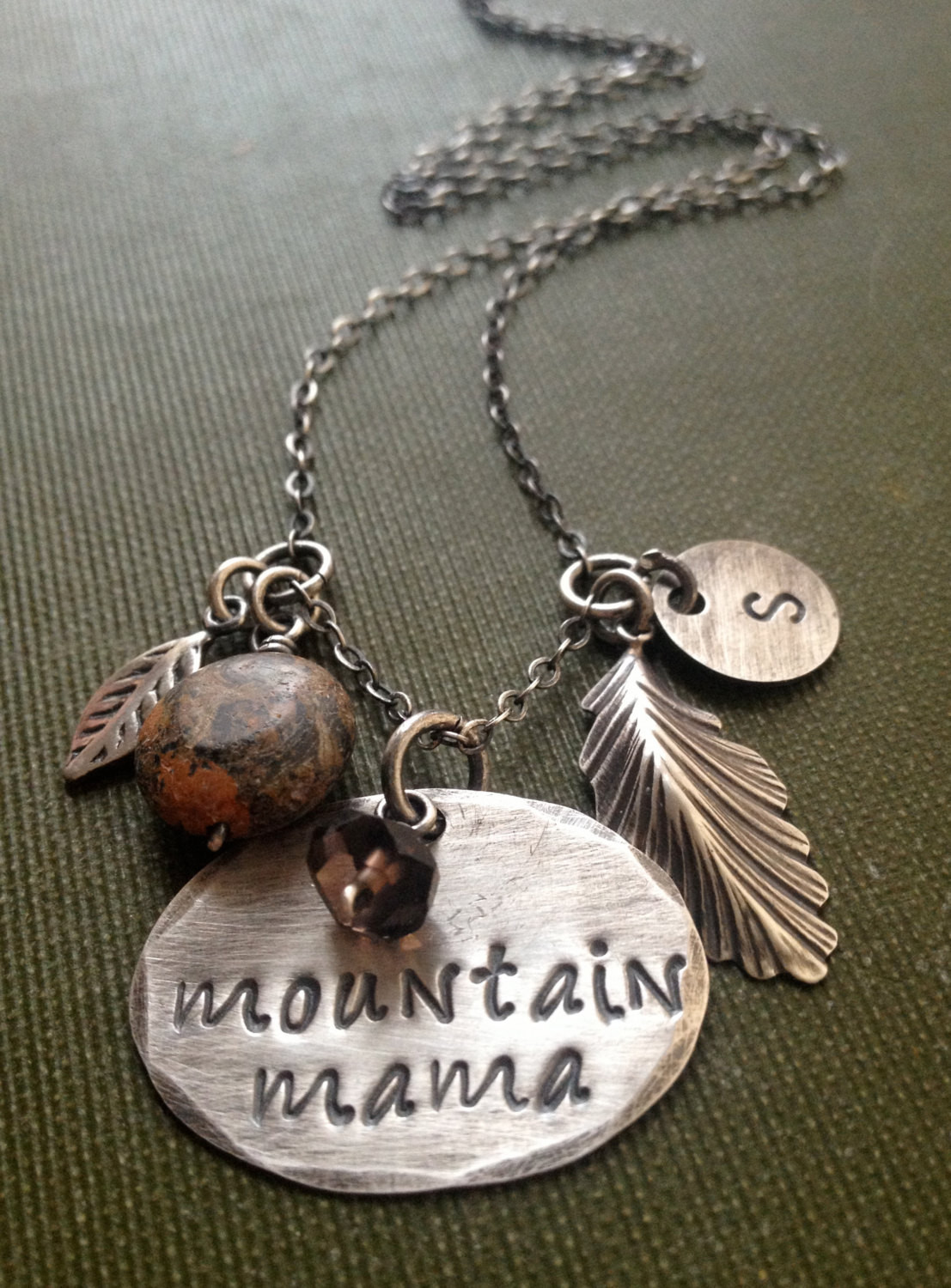 Charm Locket Necklace
 Mountain Mama Necklace West Virginia Jewelry Charm Necklace
