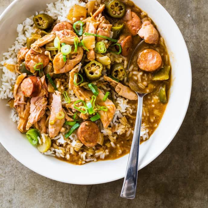 Chicken And Sausage Gumbo Slow Cooker
 Slow Cooker Chicken and Sausage Gumbo