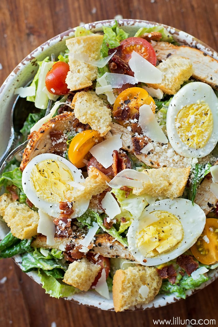 Chicken Salad Recipes With Eggs
 Chicken Caesar Salad