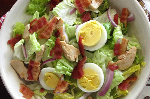 Chicken Salad Recipes With Eggs
 Chicken club salad with creamy balsamic vinaigrette