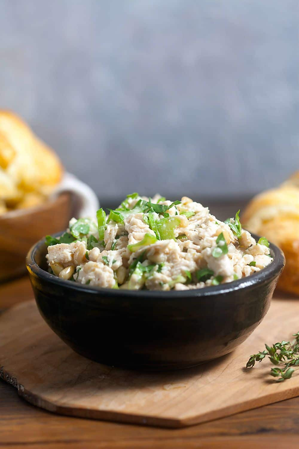 Chicken Salad Without Mayo
 Mayo Free Chicken Salad Sandwiches with Lemon and Herbs