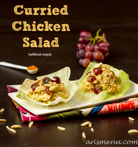 Chicken Salad Without Mayo
 Curried Chicken Salad without mayo Ari s Menu