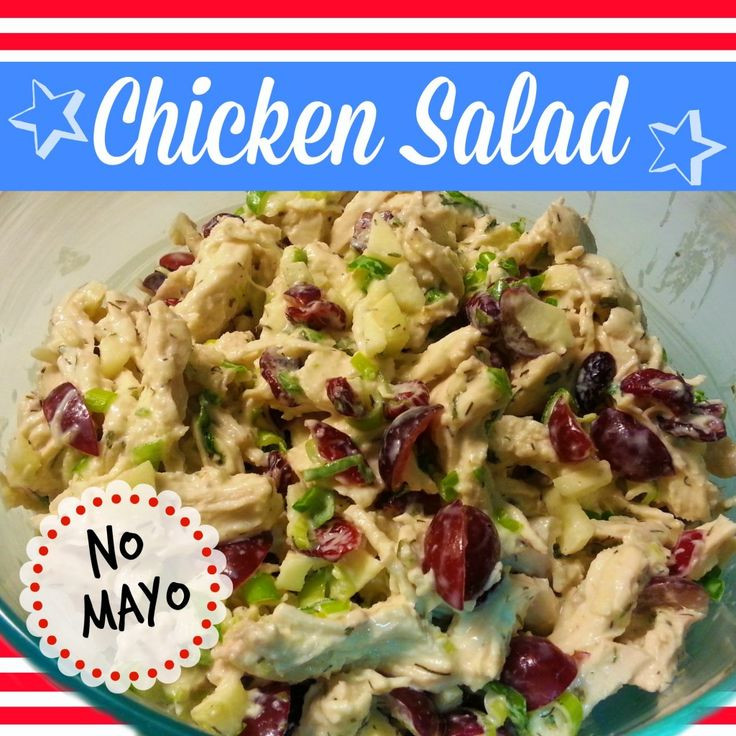 Chicken Salad Without Mayo
 Healthy Chicken Salad Recipe without mayo to make a big