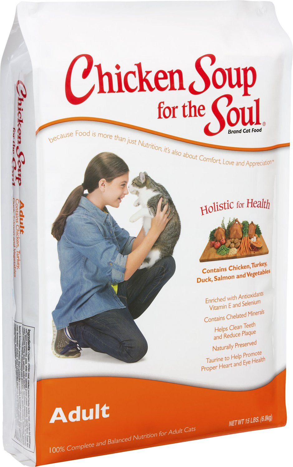 Chicken Soup Cat Food
 Chicken Soup for the Soul Adult Dry Cat Food 15 lb bag