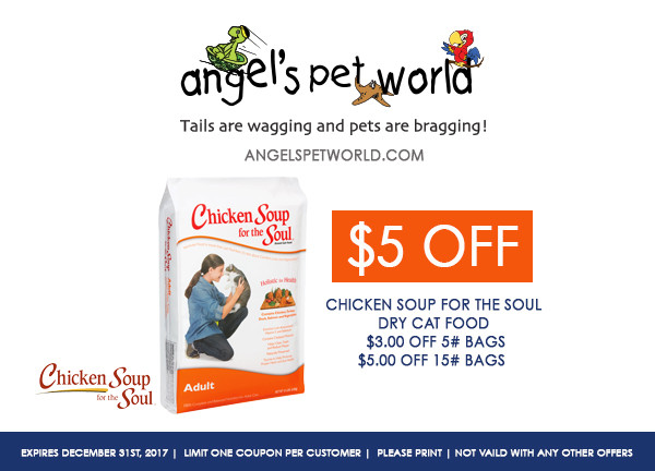 Chicken Soup Cat Food
 Chicken Soup for the Soul Dry Cat Food Angel s Pet World