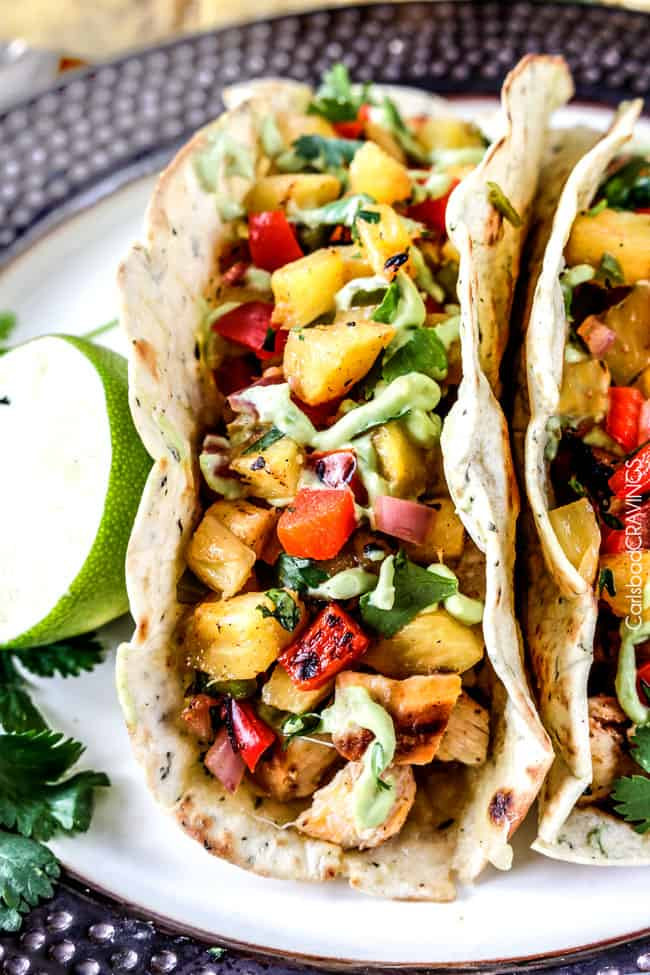 Chicken Taco Chili
 Chili Lime Chicken Tacos with Grilled Pineapple Salsa