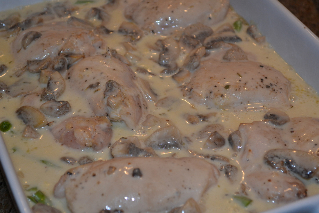 Chicken Thighs Mushroom Soup
 chicken thighs and rice with cream of mushroom soup