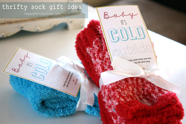 Christmas Socks Gift Ideas
 Thrifty Sock Gift Idea Free "Baby It s Cold Outside