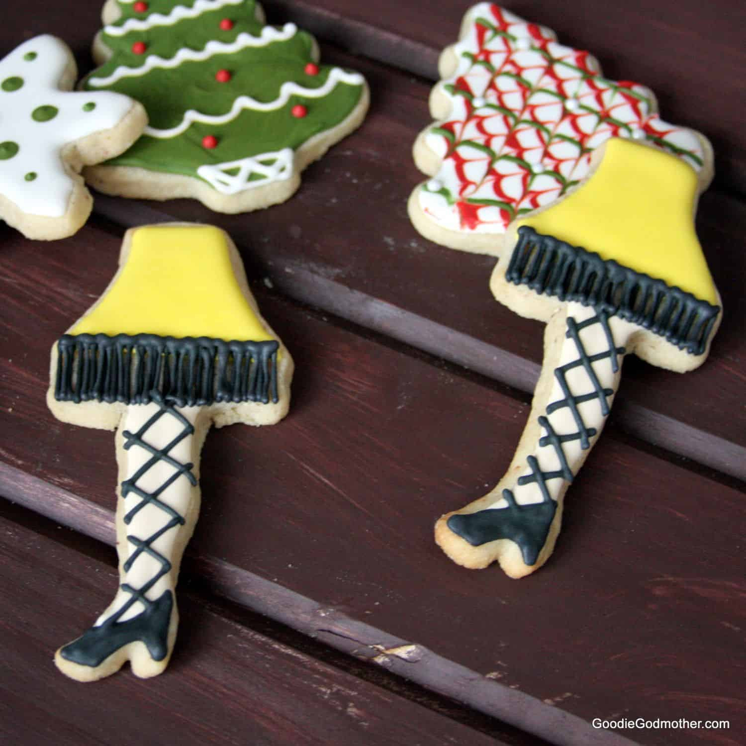 Christmas Story Cookies
 Video Christmas Leg Lamp Cookie Decorating Tutorial and