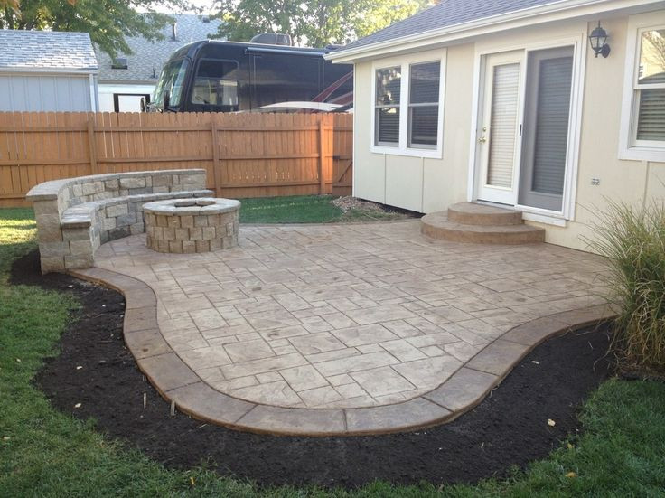 Concreting Backyard Cost
 Stamped Concrete Patio Pavers Cost Intsallation Price
