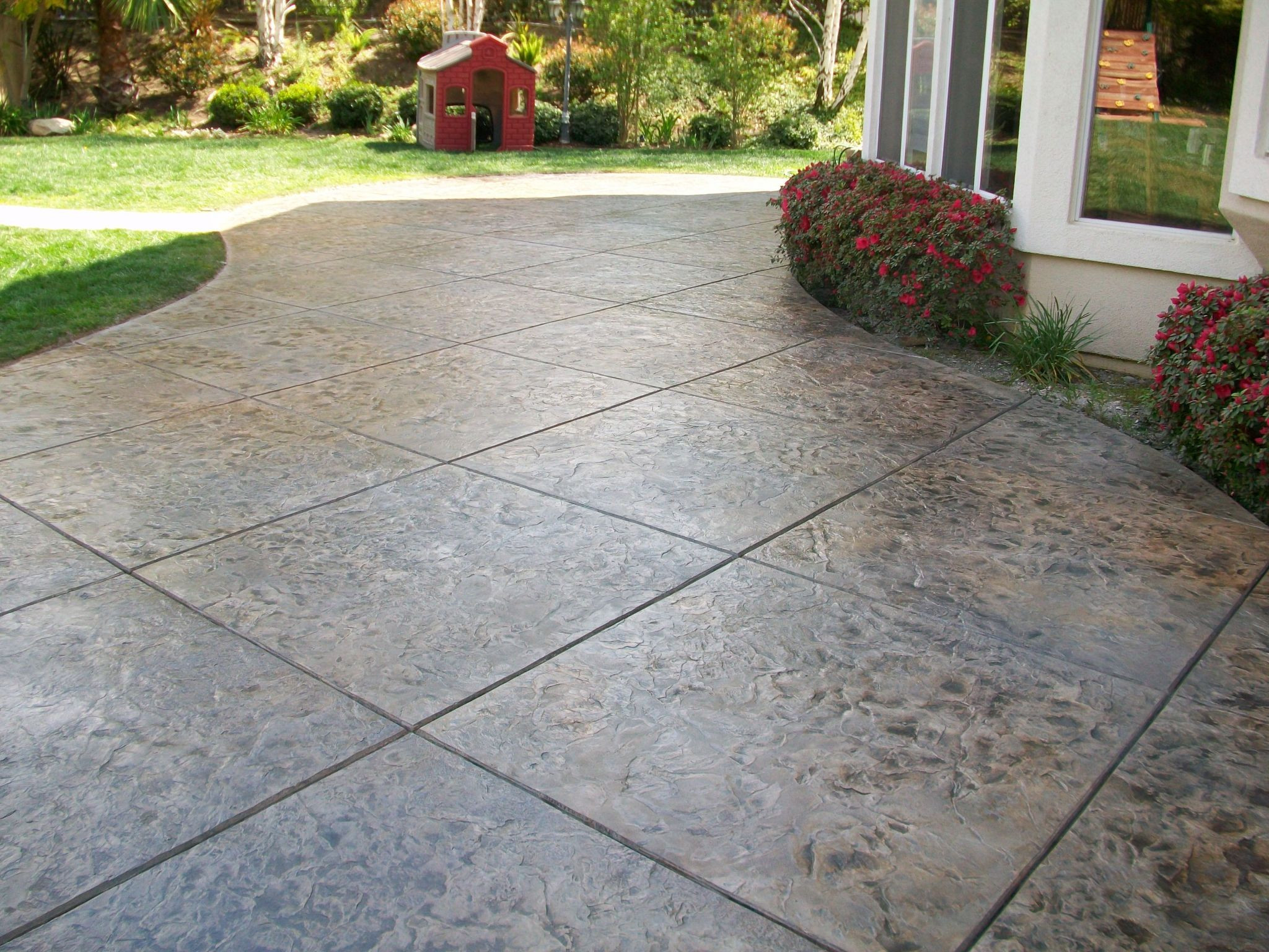 Concreting Backyard Cost
 Price For Stamped Concrete Patio Marvelous 1000