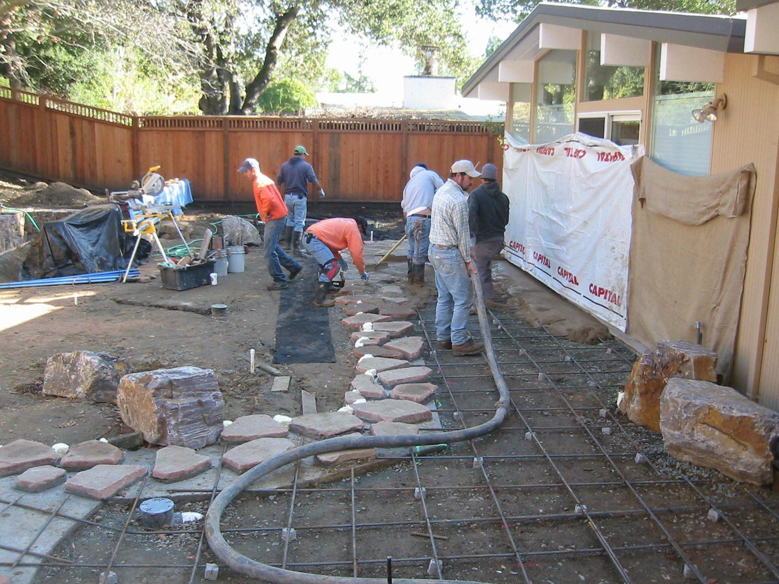 Concreting Backyard Cost
 Cement Patio Cost Poured Concrete Wall Designs Resurfacing