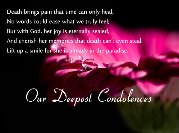Condolence Quotes For Loss Of Mother
 31 Inspirational Sympathy Quotes for Loss with