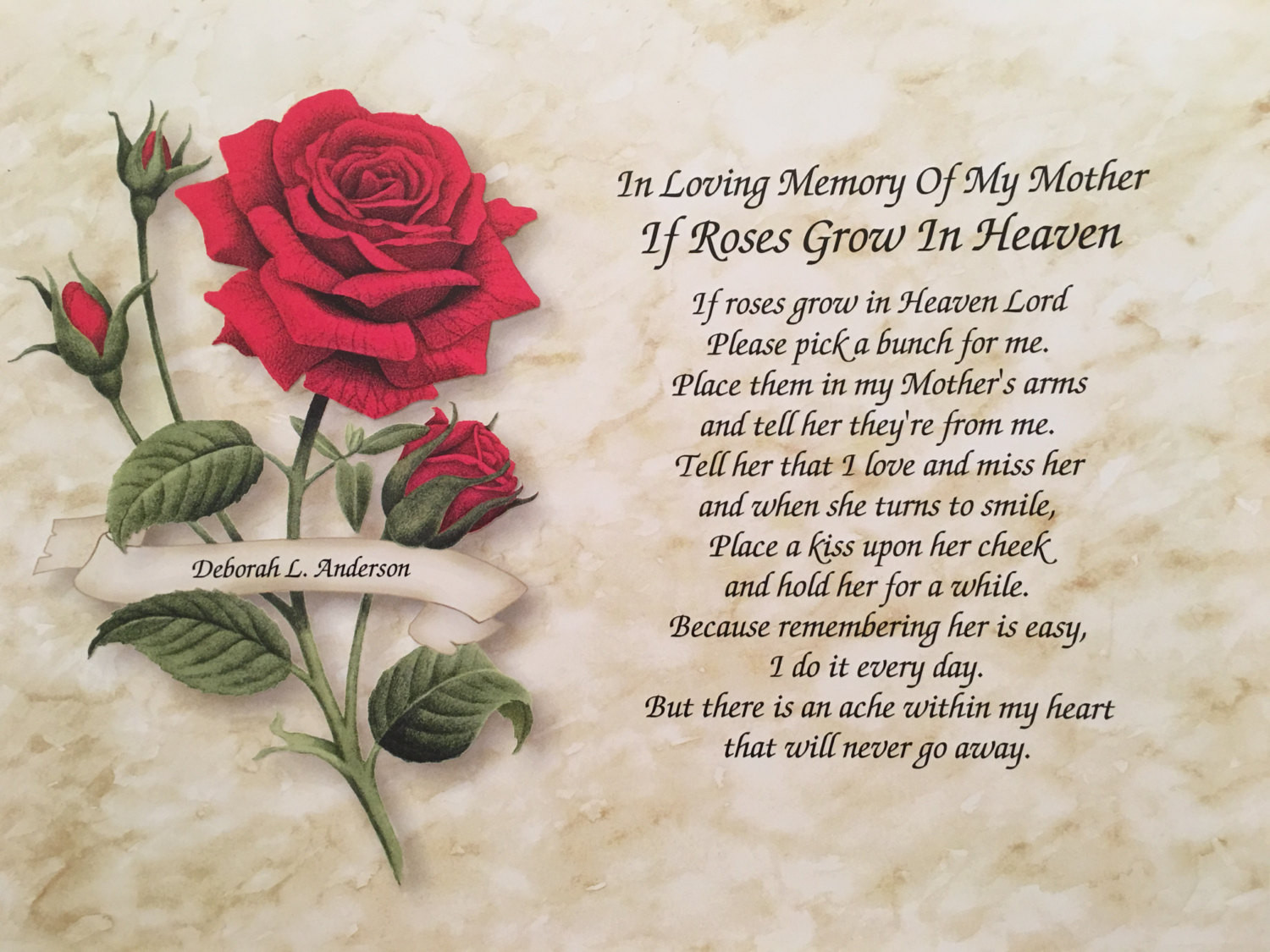 Condolence Quotes For Loss Of Mother
 Memory of Mother Sympathy Gift Condolence Gift Memorial Day