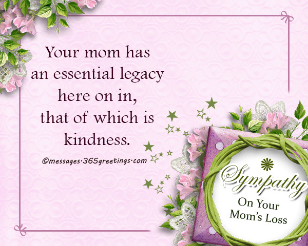 Condolence Quotes For Loss Of Mother
 Sympathy Messages And Wishes 365greetings