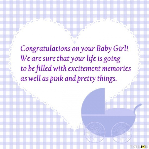 Congratulations On Baby Quotes
 Congratulations for Newborn Baby Girl Quotes Wishes