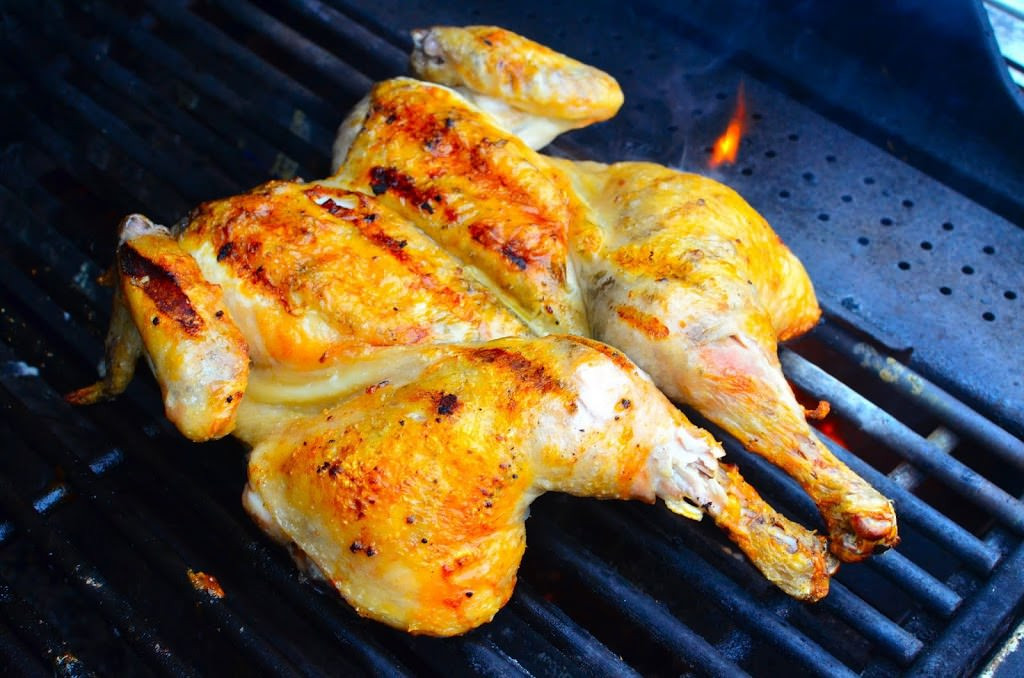 Cooking A Whole Chicken On The Grill
 Grilled Butterflied Chicken with Garlic Butter