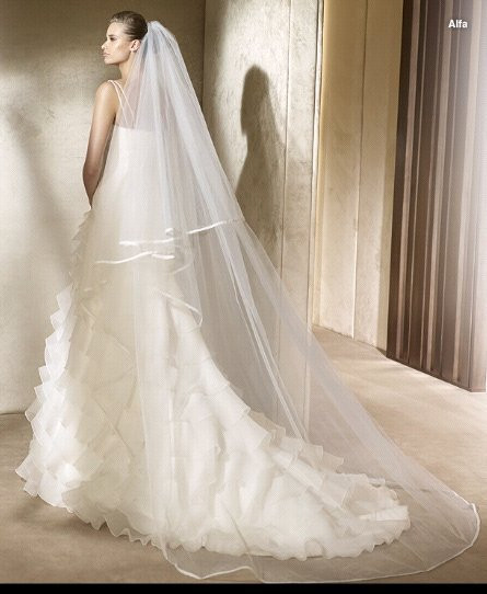 Costume Wedding Veil
 2T 3 Meters Ivory White Wedding Veil Short Bridal Veils