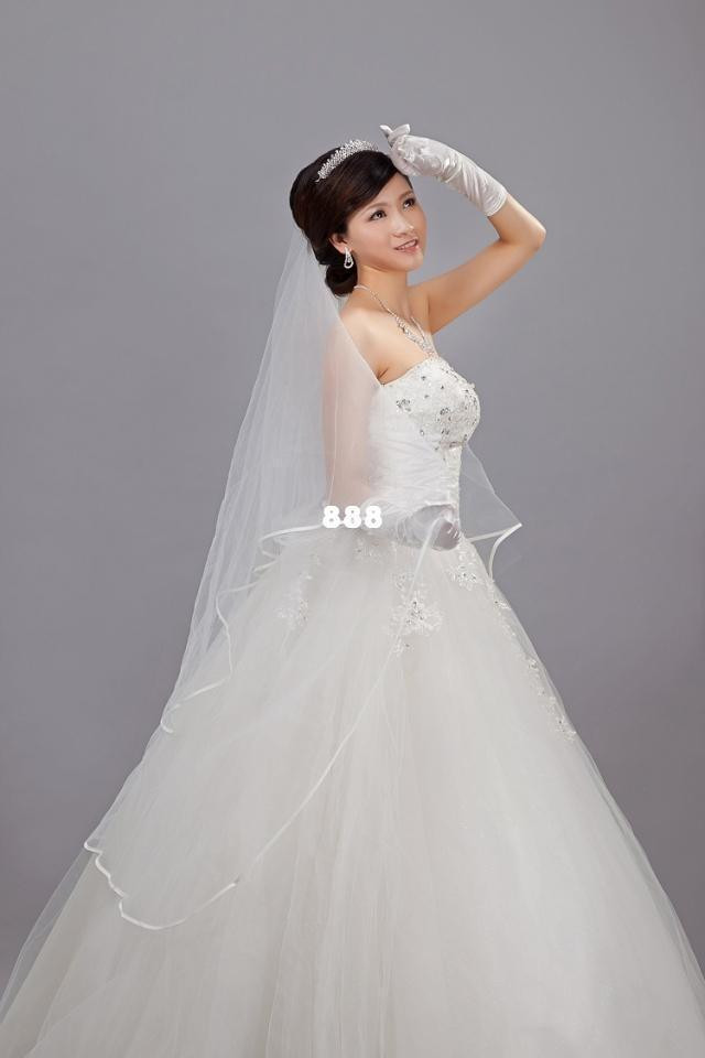 Costume Wedding Veil
 3 M Edging Veil Bridal Veil Wedding Dress Veil Factory