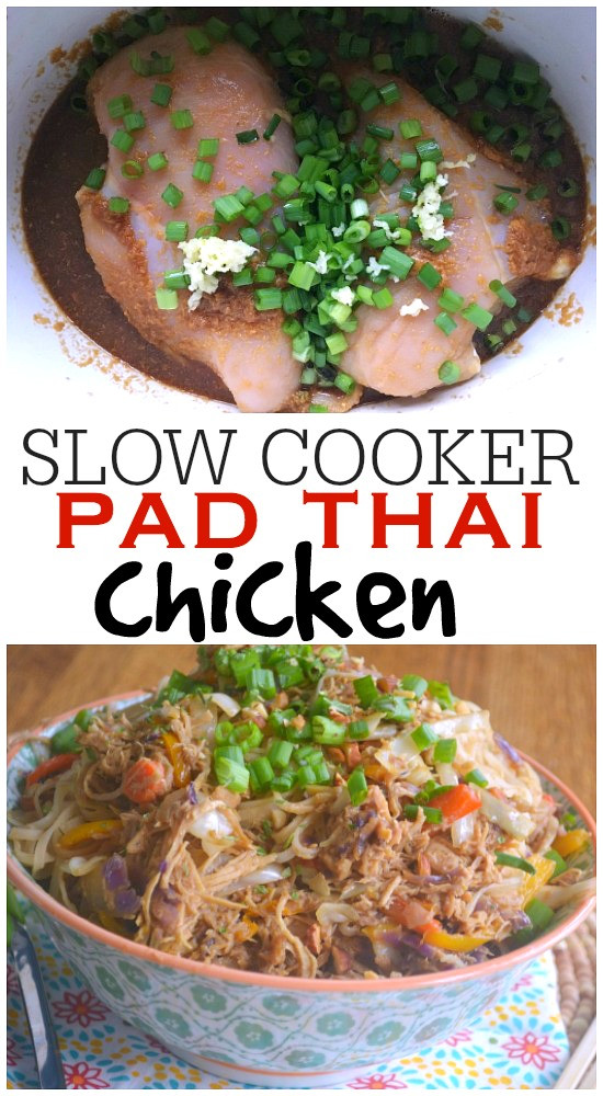 Crockpot Pad Thai
 Slow Cooker Pad Thai Chicken