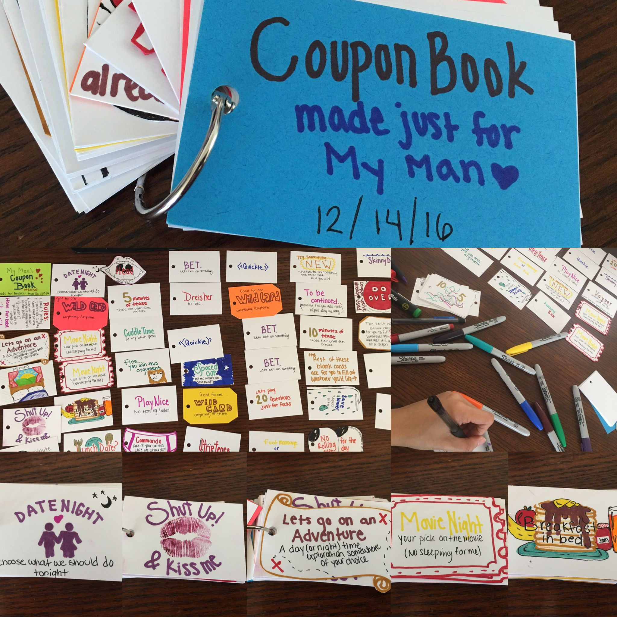 Cute Gift Ideas For Boyfriends
 A coupon book made for my boyfriend as a Christmas t