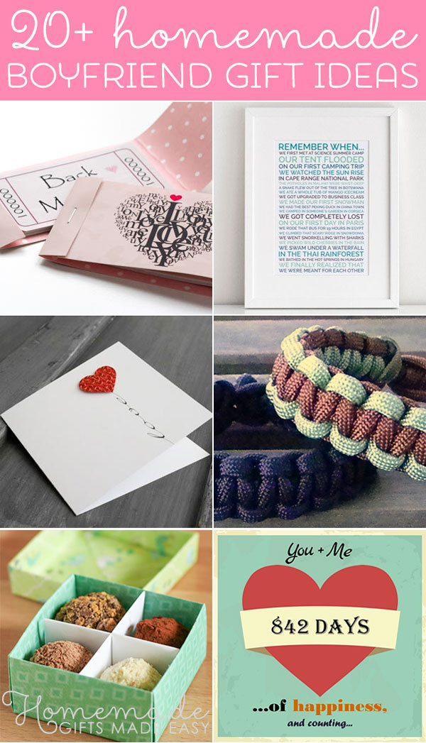 Cute Gift Ideas For Boyfriends
 Best Homemade Boyfriend Gift Ideas Romantic Cute and