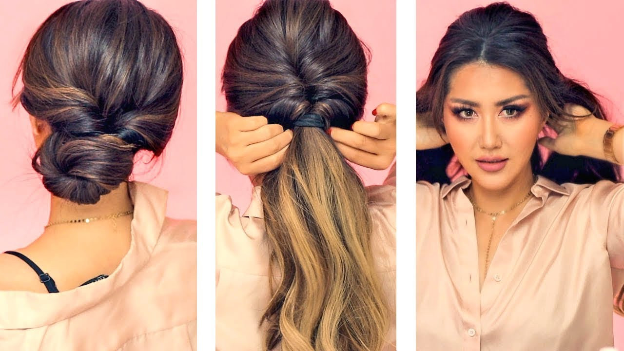 Cute Updo Hairstyles
 1 MIN EVERYDAY HAIRSTYLES for WORK 💗 WITH PUFF 💗 EASY