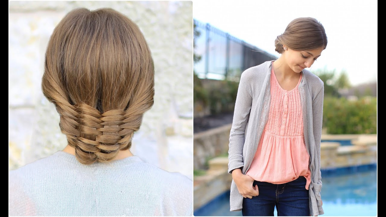 Cute Updo Hairstyles
 The Woven Updo