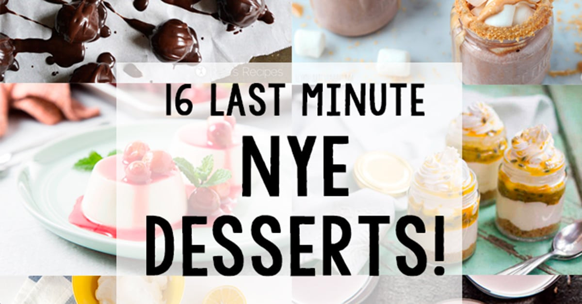 Desserts For New Years
 16 Last Minute New Year s Eve Desserts The Unlikely Baker