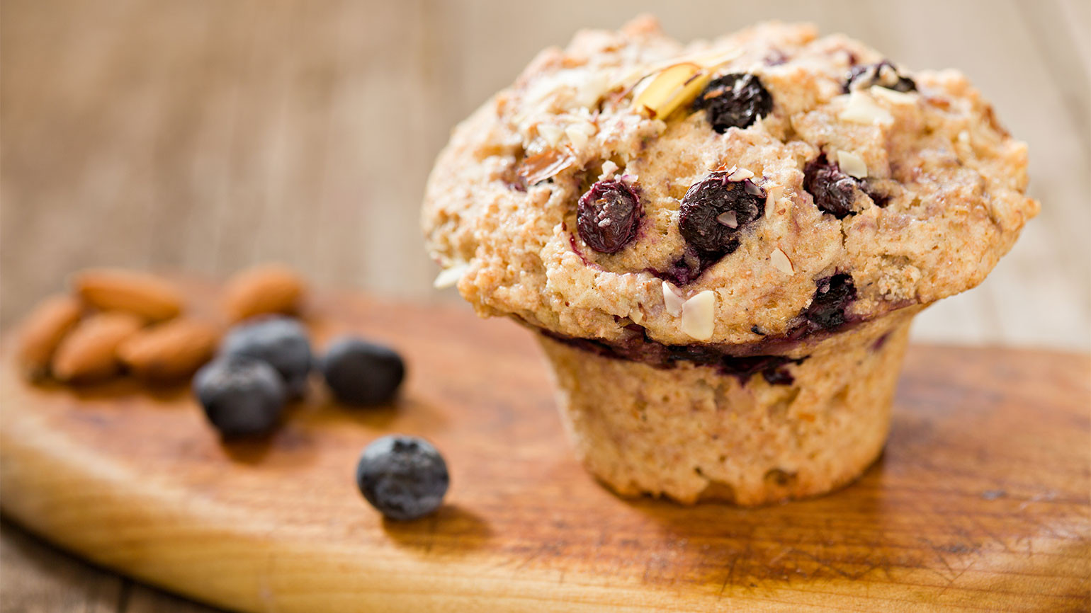 Diabetic Blueberry Muffin Recipes
 Blueberry Almond Muffins Recipe — Dishmaps