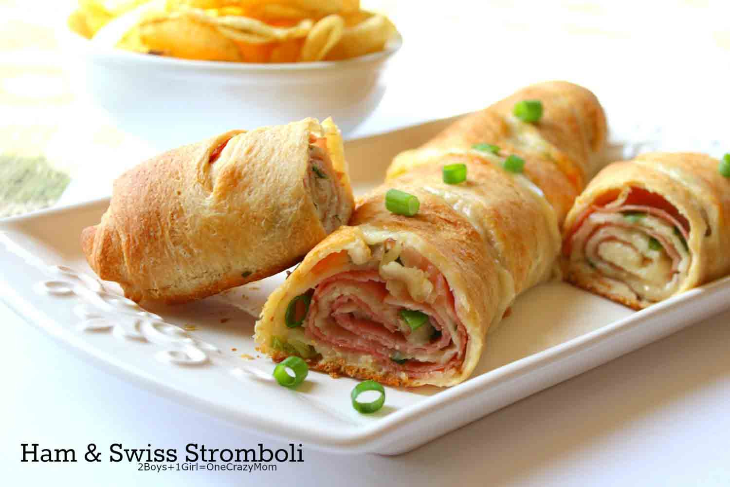 Dinner Ideas When Its Hot
 Ham and Swiss Stromboli it s what s for dinner