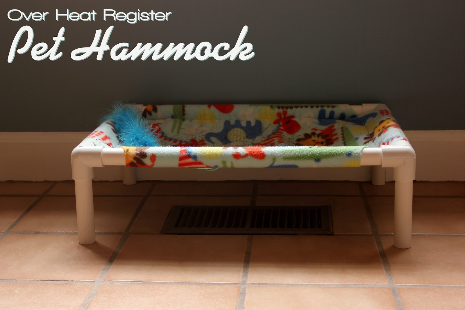 DIY Dog Hammock Bed
 The Handcrafted Life DIY Over Heat Register Pet Hammock
